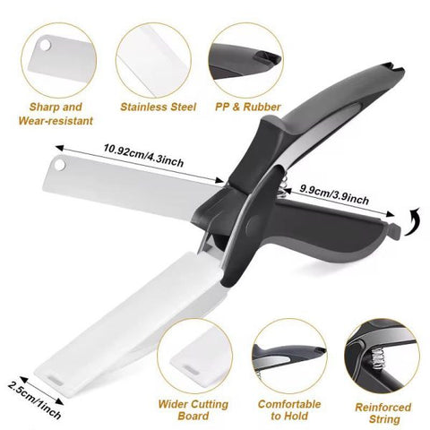 Buy Dropp™ 2 In 1 Clever Cutter & Scissors