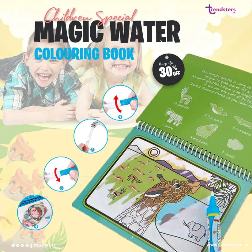 Buydropp® Magic Water Drawing Coloring Book