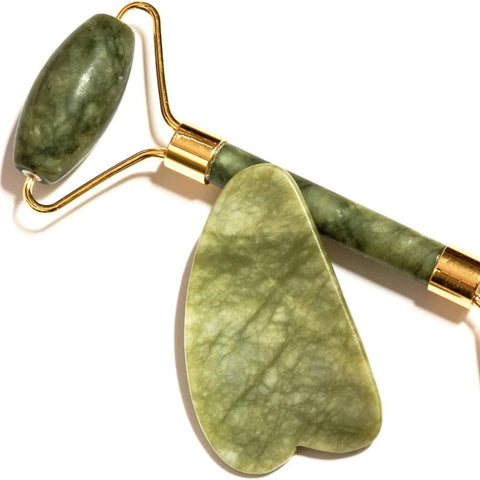 Buy Dropp™ Roller for Face Eyes Neck Body 100% Real Natural Stone Beauty Massage Anti Aging Treatment