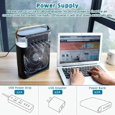 Buy Dropp™Portable Air Conditioner Fan Household Hydrocooling Water mist Cooler