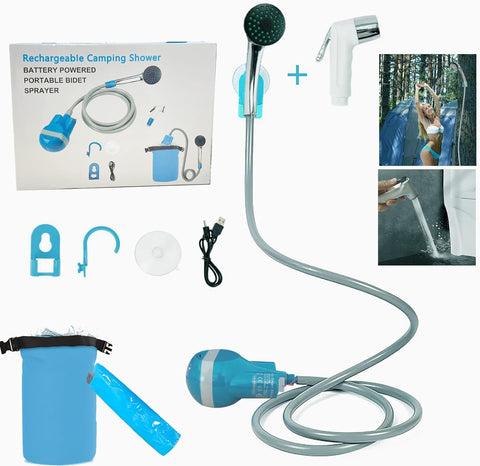 Portable Rechargeable Camping Shower – Handheld, Durable & Versatile