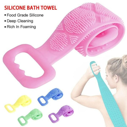 Buy Dropp™ Body Wash Silicone Body Scrubber Belt | Pack Of 2