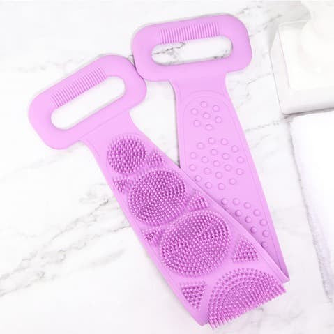 Buy Dropp™ Body Wash Silicone Body Scrubber Belt | Pack Of 2