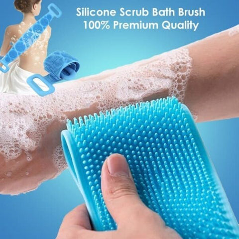 Buy Dropp™ Body Wash Silicone Body Scrubber Belt | Pack Of 2