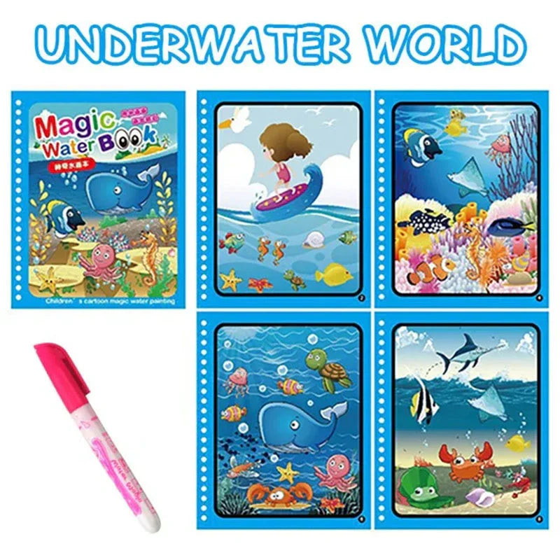 Buydropp® Magic Water Drawing Coloring Book