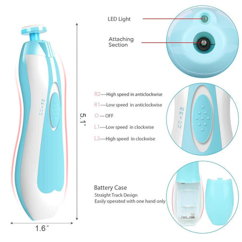 Buy Dropp™ Electric Baby Nail Trimmer Safe