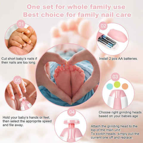 Buy Dropp™ Electric Baby Nail Trimmer Safe