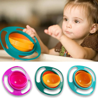 Buydropp® Gyro Bowl for kids | 360 Degree bowl