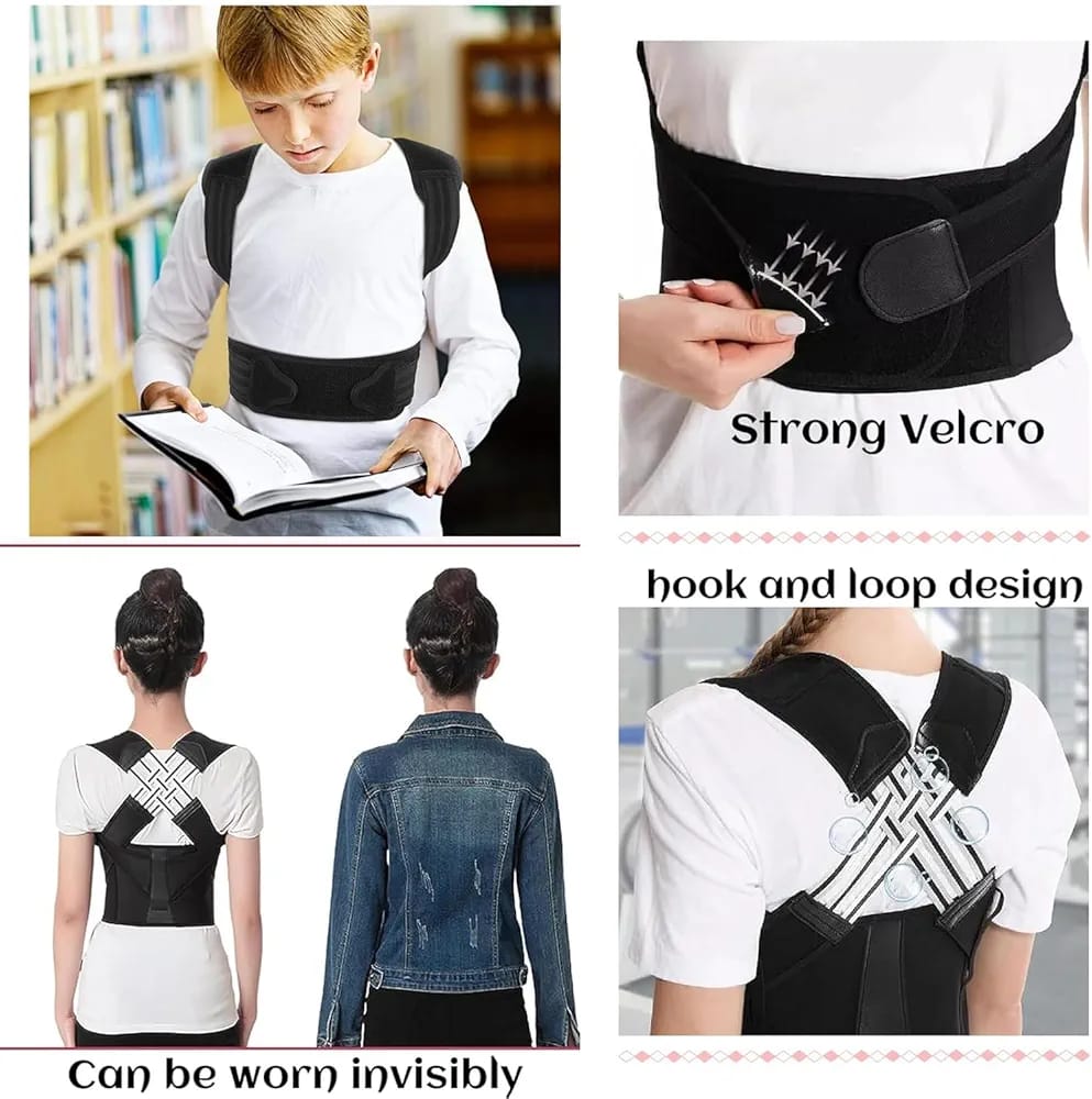 Adjustable Back Posture Belt Office Home Gym Unisex  Back Straightener Posture Corrector