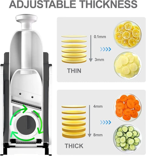 Buy Dropp™ 5 in-1 Multifunctional Manual Mandolin Vegetable Slicer Cutter Food & Chopper
