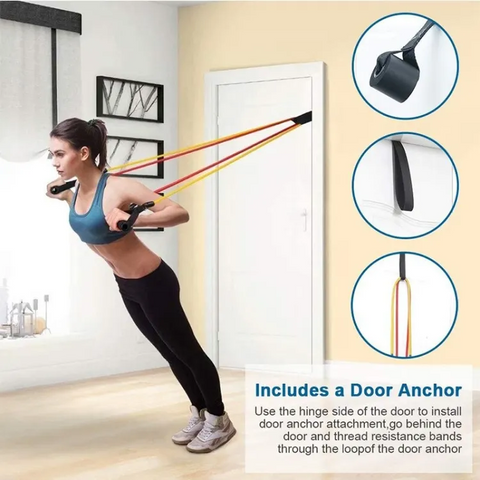 Buy Dropp™ Power Exercise Resistance Band Set 5 In 1