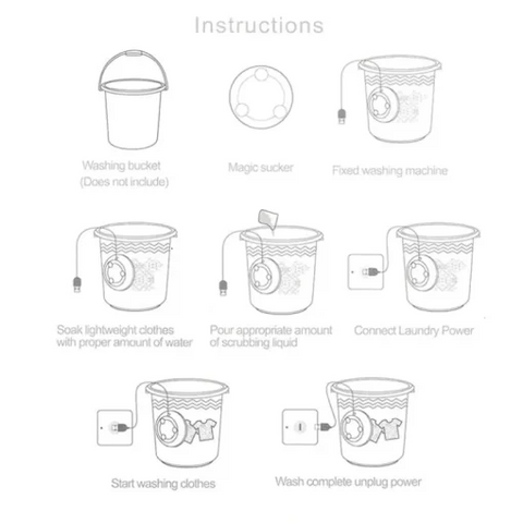 Buy Dropp™3 In 1 Mini Washing Machine Portable Rotating washer