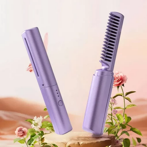 Buy Dropp™ Travel Comb Cordless Rechargeable Hair Straightener