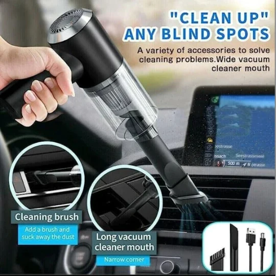 Buydropp®  multifunctional 3 in 1 Mini Handheld Car Vacuum Cleaner