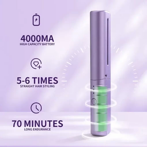 Buy Dropp™ Travel Comb Cordless Rechargeable Hair Straightener