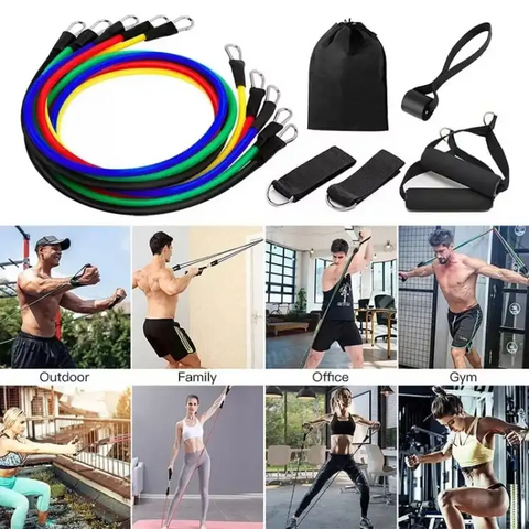 Buy Dropp™ Power Exercise Resistance Band Set 5 In 1