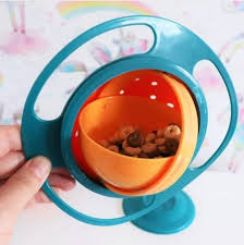 Buydropp® Gyro Bowl for kids | 360 Degree bowl